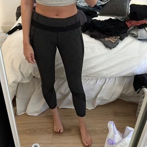 Lulu Lemon Leggings - grey and black